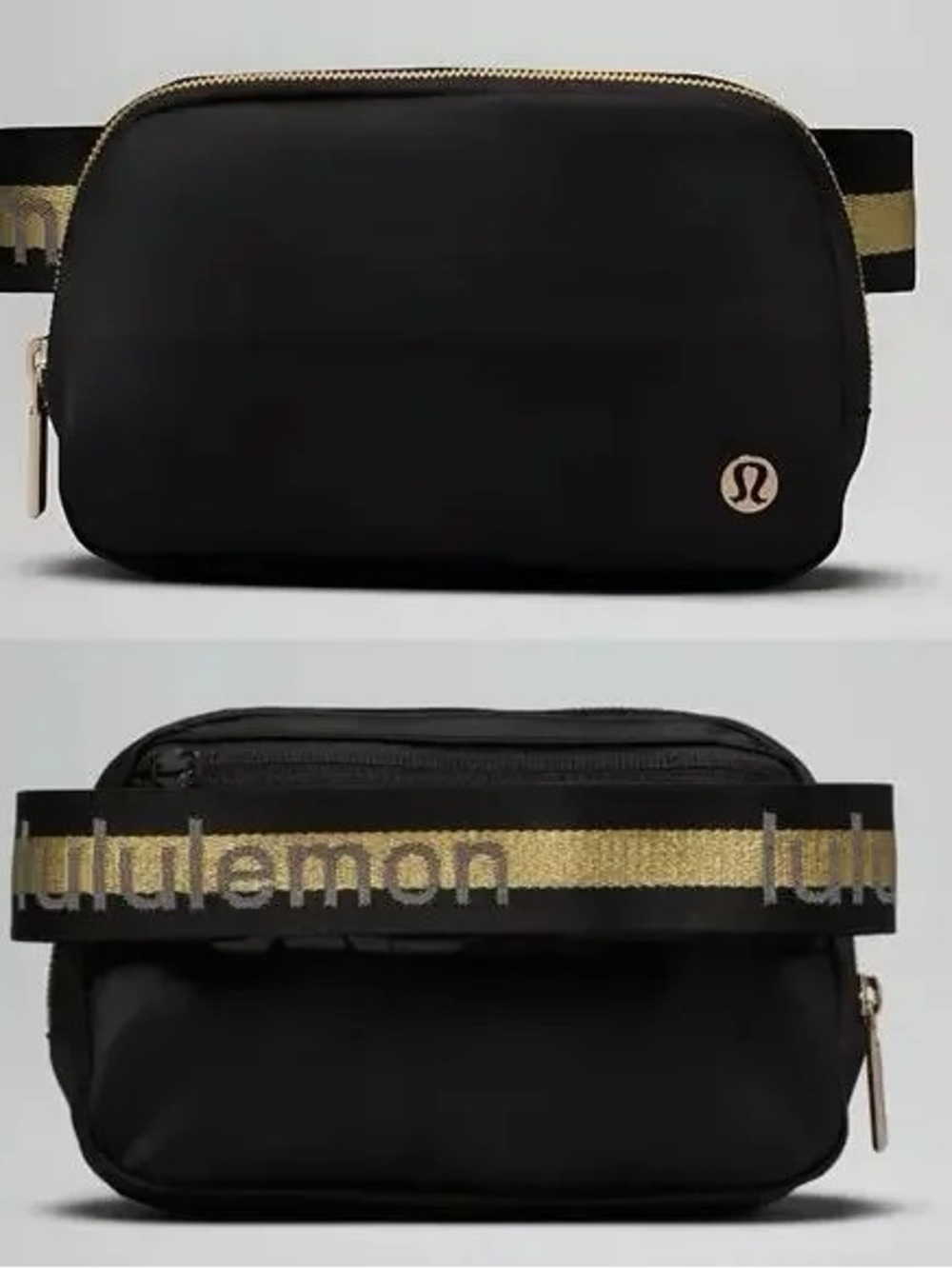 Lululemon Everywhere Belt Bag - 1L Black/Gold NWT